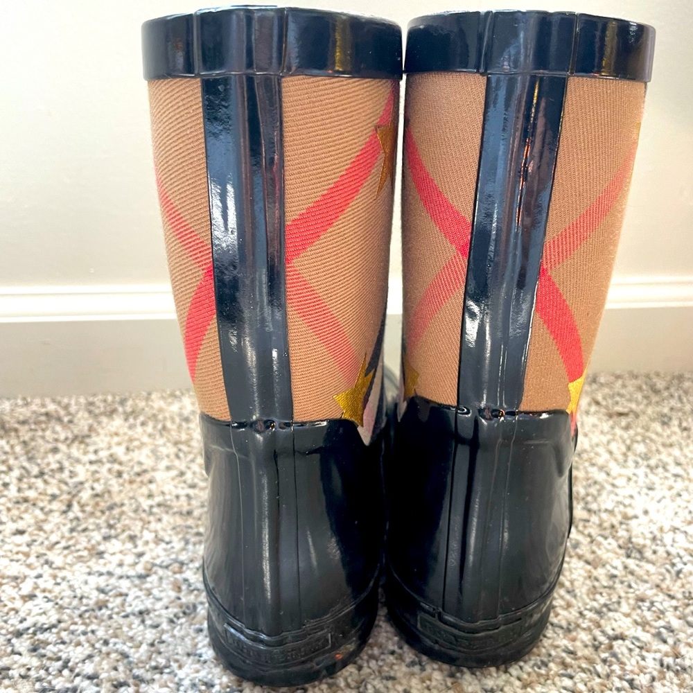 Burberry Black Ranmoor rain boots/booties - Picture 3 of 4